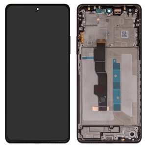 Дисплей для Xiaomi Redmi Note 13 5G, черный, с рамкой, High Copy, OLED 