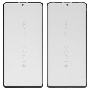 Housing Glass G+OCA PRO compatible with Samsung G770 Galaxy S10 Lite, with OCA film, black 