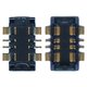 Battery Connector compatible with Samsung A125F Galaxy A12, A165 Galaxy A16, (6 pin)