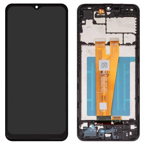 LCD compatible with Samsung A045 Galaxy A04, black, with frame, High Copy 