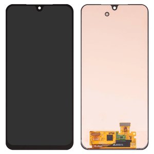 LCD compatible with Samsung A175 Galaxy A17 4G, black, without frame, original change glass 