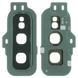 Vidrio de cámara puede usarse con Samsung G970 Galaxy S10e, verde, con marcos, prism green