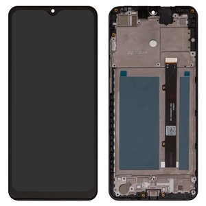 Pantalla LCD puede usarse con ZTE Blade A53 Pro, negro, con marco, Original PRC 