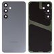 Panel trasero de carcasa puede usarse con Samsung S926 Galaxy S24 Plus, negra, con vidrio de cámara, onyx black