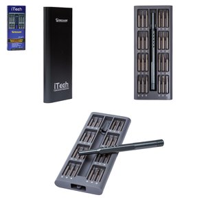 Juego de destornilladores Mechanic iTech, gris, 48 in 1