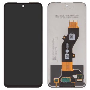 Pantalla LCD puede usarse con Tecno Spark 30C, negro, sin marco, High Copy, kl5, kl5n