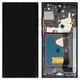 Pantalla LCD puede usarse con Samsung N985F Galaxy Note 20 Ultra, negro, con marco, High Copy, (OLED)