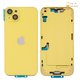 Carcasa puede usarse con iPhone 14 Plus, amarillo, con botones laterales,  con sujetador de tarjeta SIM, Original (PRC), EU Version, yellow