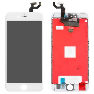 Дисплей для iPhone 6S Plus, білий, з рамкою, High Copy, High Copy