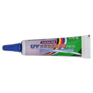 Паяльна маска Mechanic YM56, червона, 15 мл, ультрафіолетова