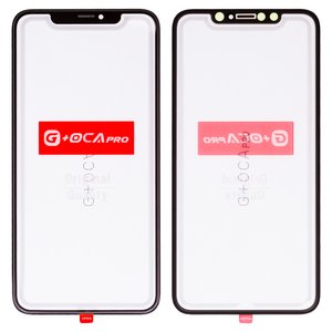 Скло корпуса G+OCA PRO для iPhone XS Max, з ОСА плівкою, чорне