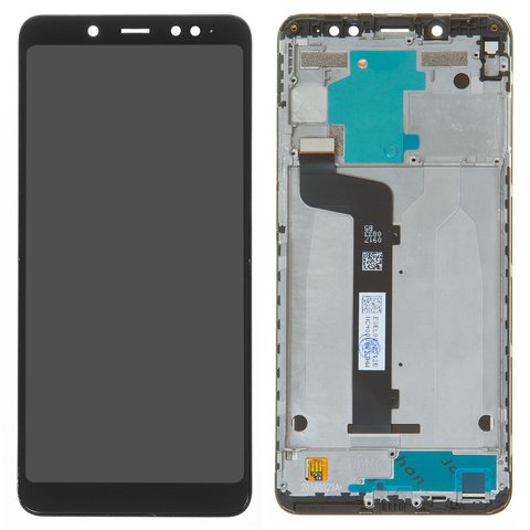 Дисплей для Xiaomi Redmi Note 5, черный, с рамкой, Сopy, In Cell, TFT