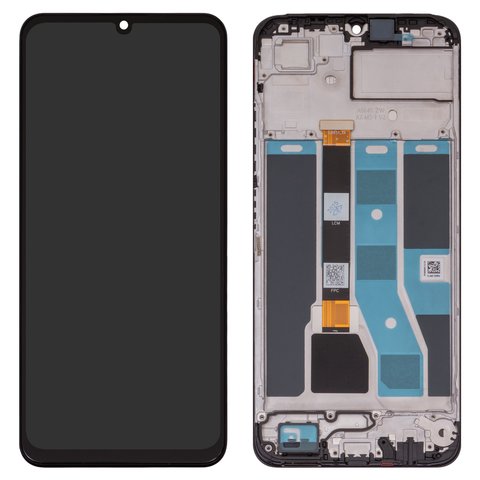 Дисплей для Realme C53 NFC, чорний, з рамкою, Original PRC 