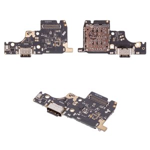 Шлейф для Xiaomi Poco M7 Pro 5G , Redmi Note 14 5G, коннектора зарядки, с компонентами, Original PRC , плата зарядки