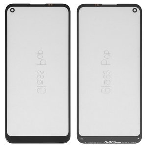 Скло корпуса G+OCA PRO для Samsung A115 Galaxy A11, M115 Galaxy M11, з ОСА плівкою, чорне