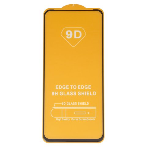 Захисне скло для Realme C65 4G, C65 5G, сумісне з чохлом, Full Glue, без упаковки , чорний