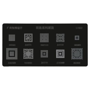 BGA-трафарет G1022 для мобильного телефона All Brands universal, AK8803/Jz4775/88AP166/Jz4750/AK6803/A10/A20/TCC8803/Jz4740/JZ4760B/RK3066 BGA-трафарет G1022 для мобильного телефона All Brands universal, AK8803/Jz4775/88AP166/Jz4750/AK6803/A10/A20/TCC8803/Jz4740/JZ4760B/RK3066