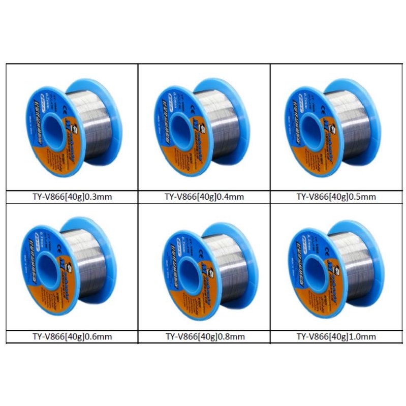 Припой Mechanic TY-V866, Sn 63% , Pb 37%, флюс 1-3%, 1,0 мм, 40 г ...