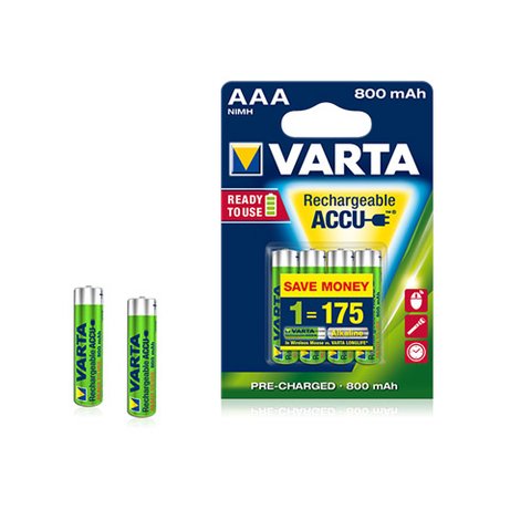 Акумуляторні батареї VARTA NiMH AAA R3 800mAh 4 шт. 