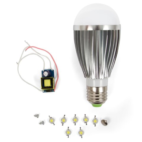 Juego de piezas para armar lámpara LED SQ Q03 E27 7 W – luz blanca cálida