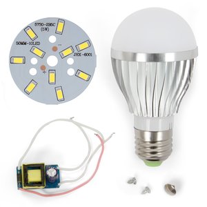 Juego de piezas para armar lámpara LED regulable SQ-Q02 5730 5 W (luz blanca fría, E27) Juego de piezas para armar lámpara LED regulable SQ-Q02 5730 5 W (luz blanca fría, E27)