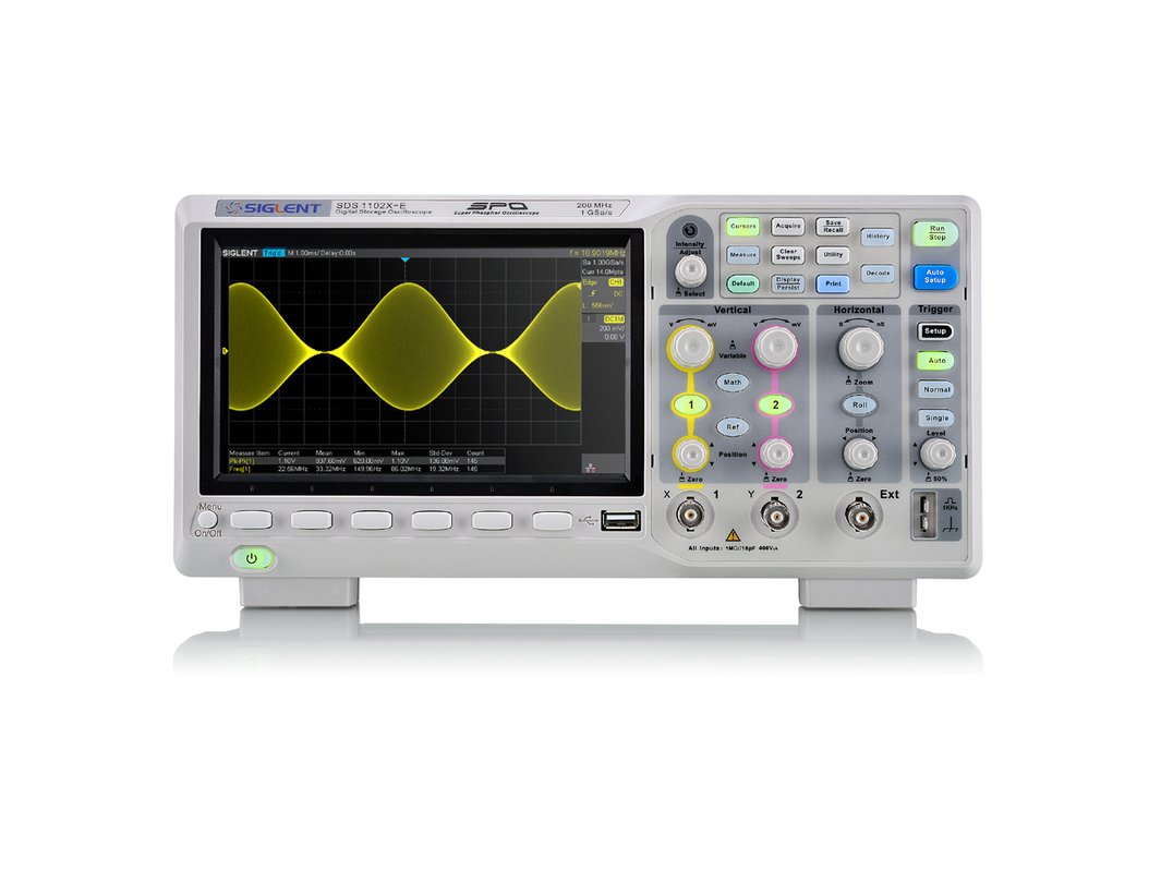 Osciloscopios de fósforo digital SIGLENT SDS1102X-E - ToolBoom